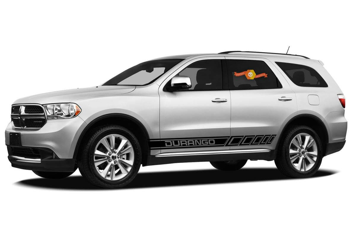 Branded Outline Side Stripes Vinyl Decal Kit voor Dodge Durango