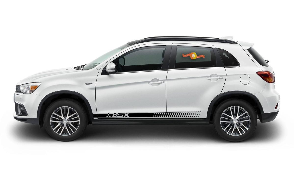 Racing Stijl Strepen Instapzijplaat Vinyl Decal Kit voor Mitsubishi ASX