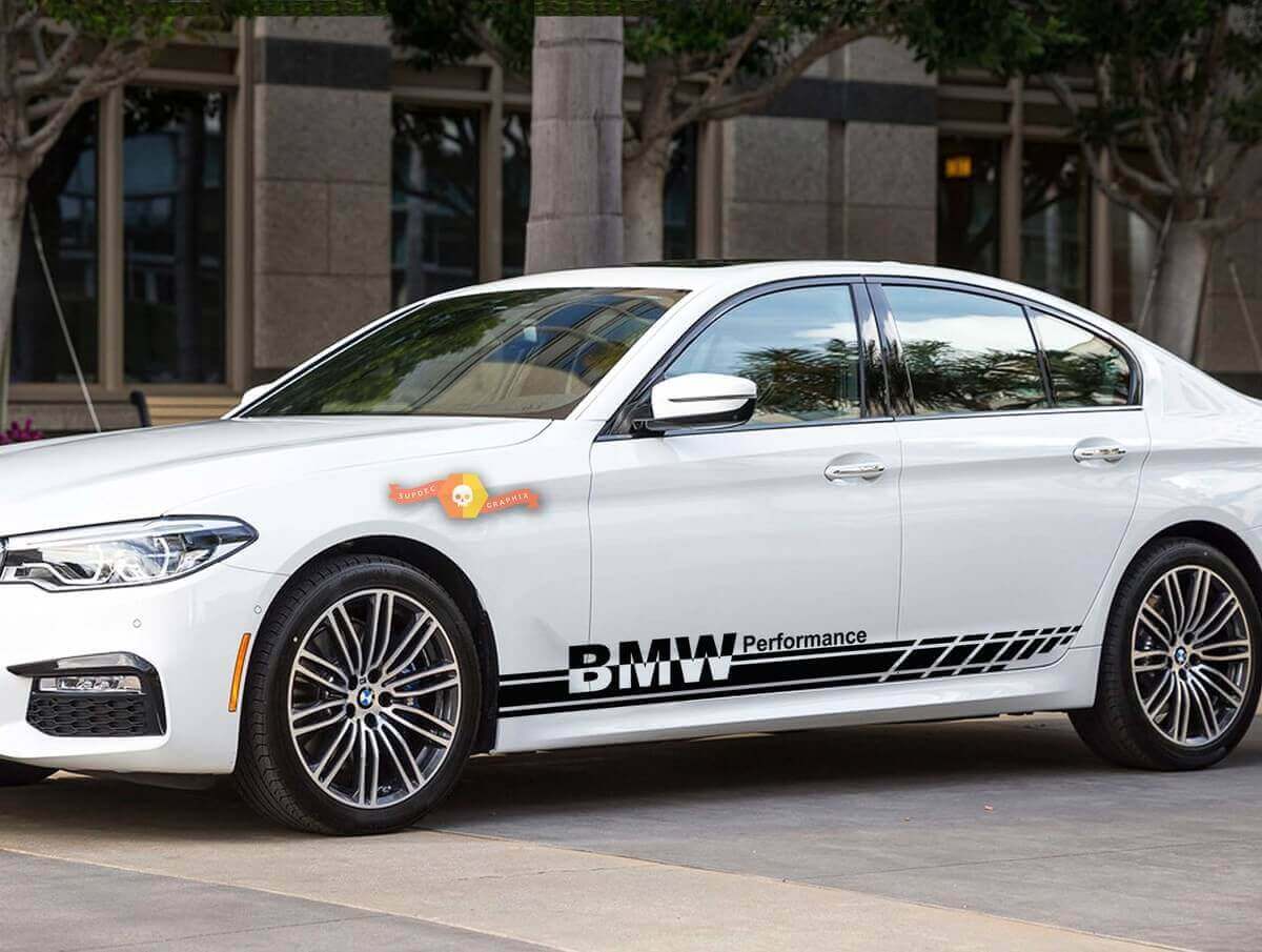 BMW Performance-stijl zijkanten vinyl sticker set voor BMW