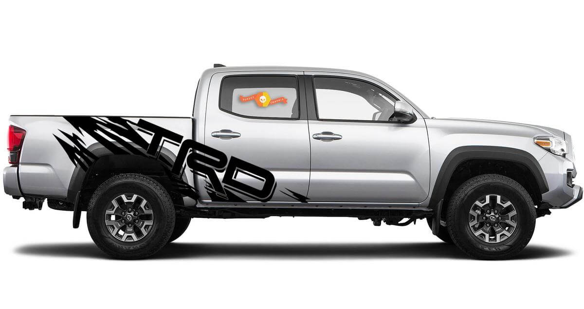 TRD RIPPED-Bed Graphics Vinyl Decal Sets voor Toyota, Trucks, Custom vinyl stickers stickers
