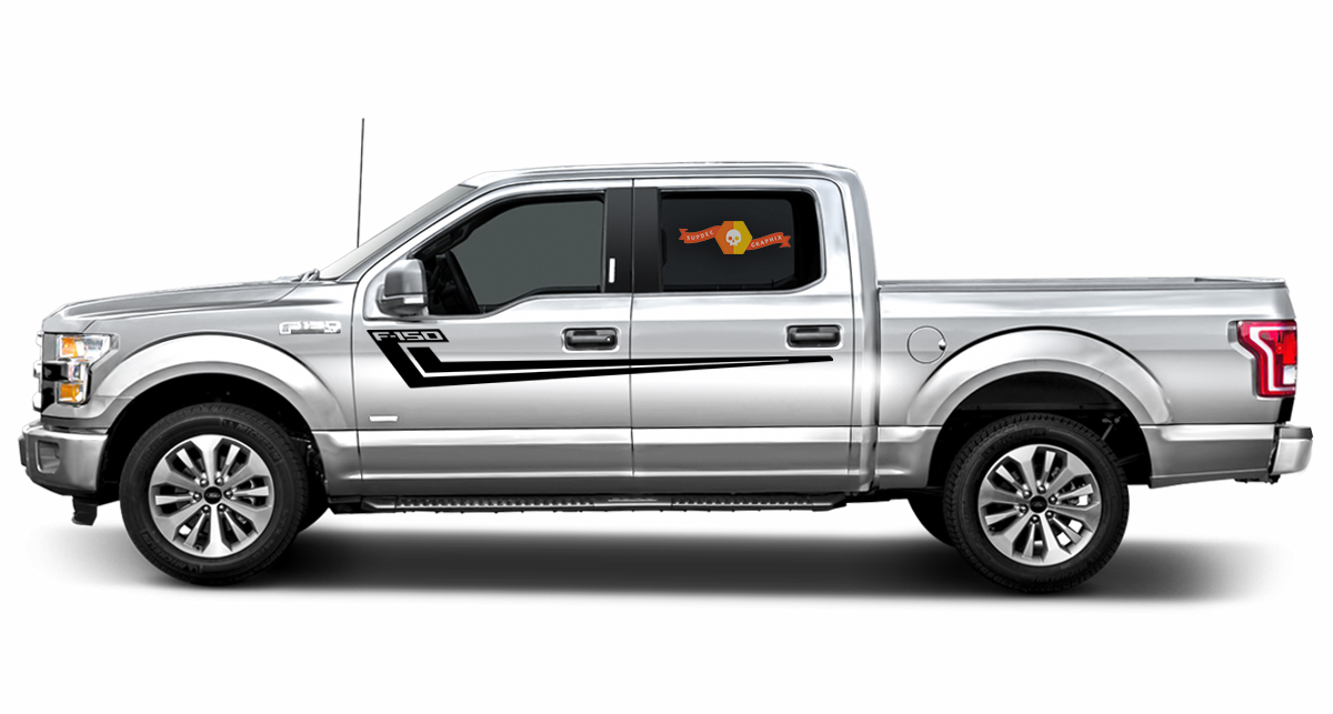 2X Ford F-150 HOCKEY zijvinylstickers grafische rallysticker 2017-2018
