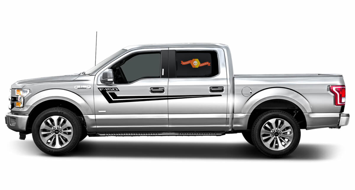 2X Ford F-150 HOCKEY zijvinylstickers grafische rallysticker 2017-2018

