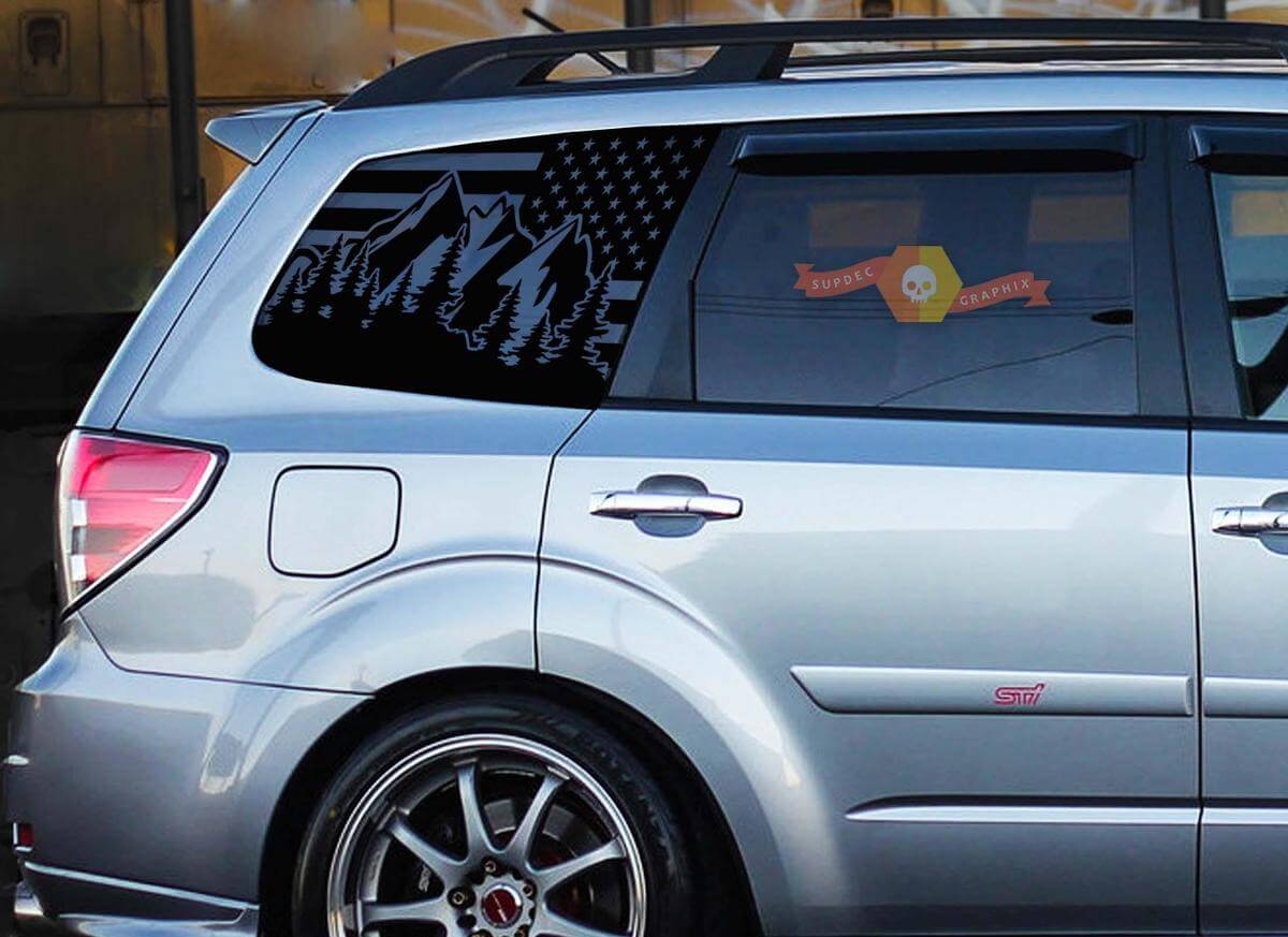 USA-vlag voorruit vinyl decals stickers voor Subaru WRX Turbo