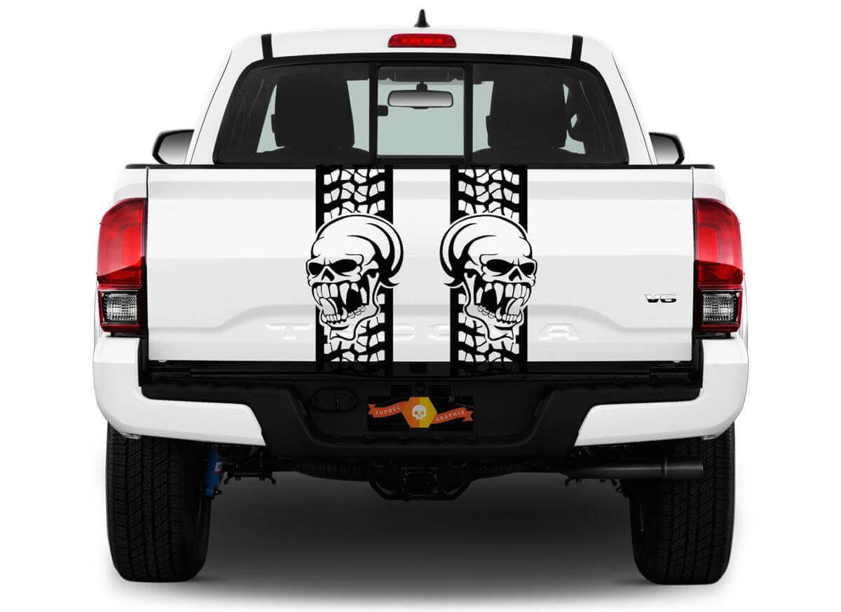 Schedelbandenloop Achterklep Strepen Vinyl Stickers voor Pick-up Trucks