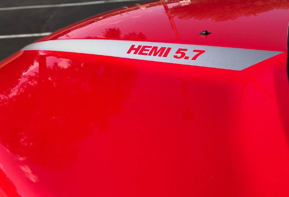 Hemi 5.7 Capistrip Vinyl Decal Kit Voor Dodge Ram 1500