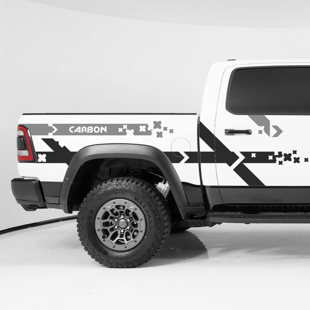 Zijkstrepen BedSide Truck Vinyl decals stickers voor Dodge Ram 1500