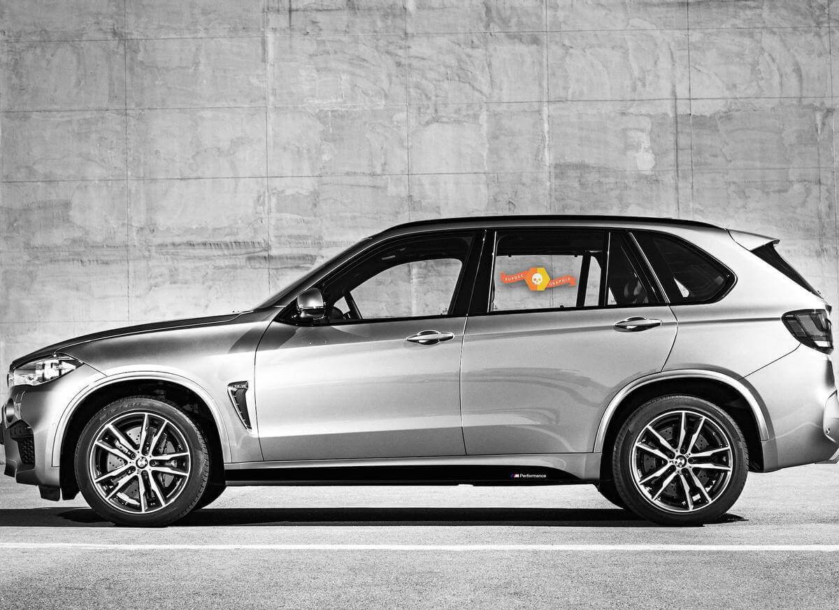 M Performance Stijl Zijschort Vinyl Decal Set voor BMW X5M F85