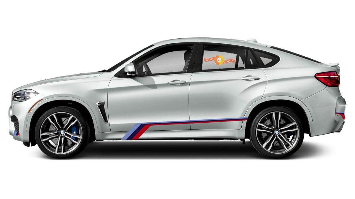 M Performance zijstrip vinyl decals kit voor BMW X6M F86 2014-2019