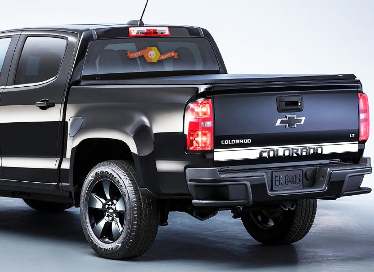 Chevy Chevrolet Colorado Truck achterklep Accent Vinyl grafische Stickers Decals Stripe 2015-
