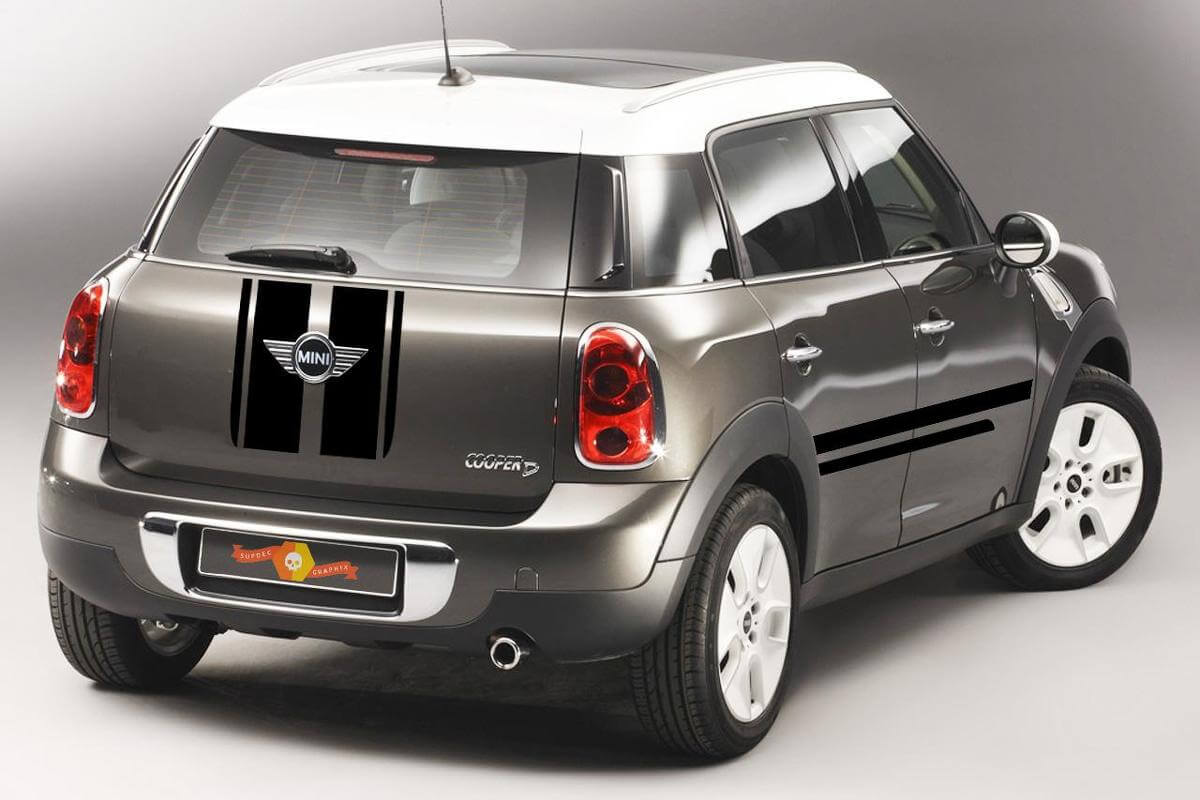 Mini Cooper S Countryman All4 R60 Viper Stripe sticker en grafische sticker
