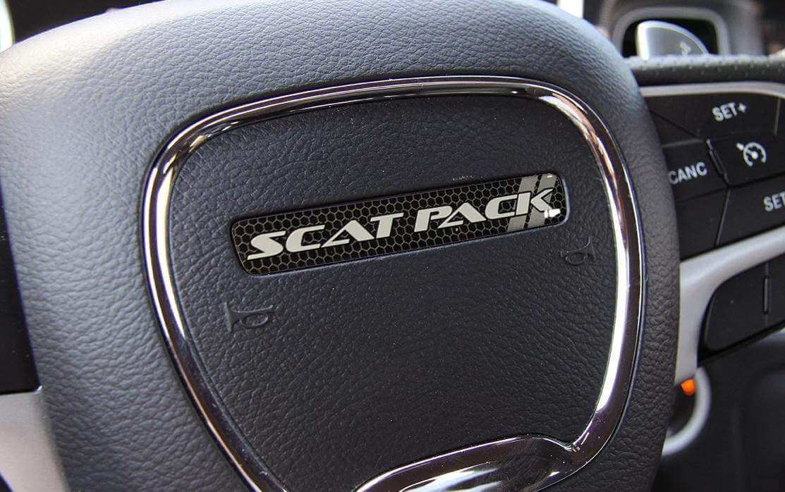 Scat Pack stuurwiel bolvormige embleemsticker voor Dodge Challenger of Charger