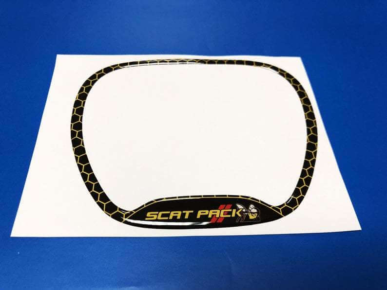 Scat Pack Stijl Stuurwiel Afwerkingsring Decal voor Dodge Challenger Charger