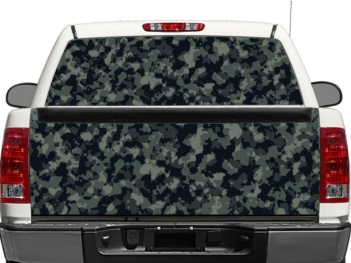 Camouflage camouflage achterruit of achterklep sticker sticker pick-up SUV-auto