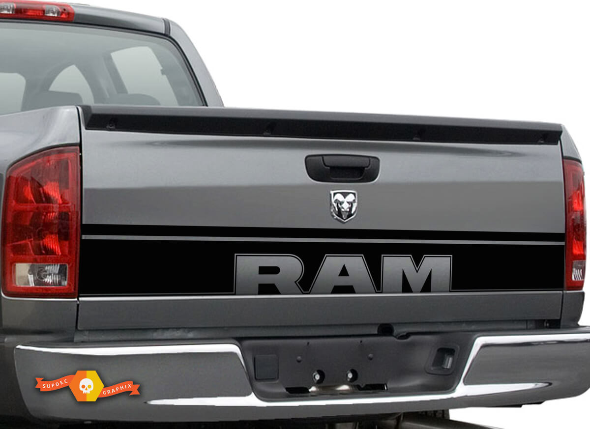 Dodge Ram 1500 Truck achterklep Accent Vinyl Graphics streep Sticker sticker
