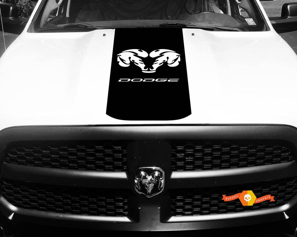 Motorkapstickers 2 voor Dodge Ram 1500 2500 3500
