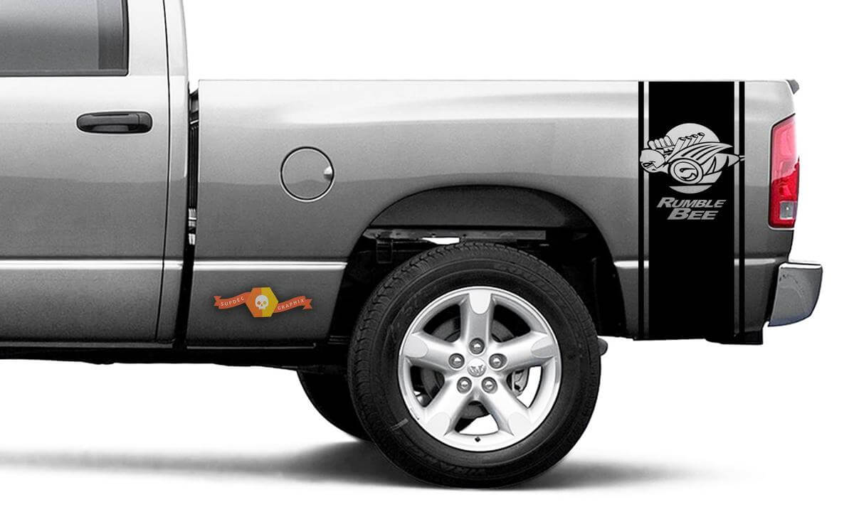 Rumble Bee zijstrip vinyl decal kit voor Dodge Ram 1500 2500