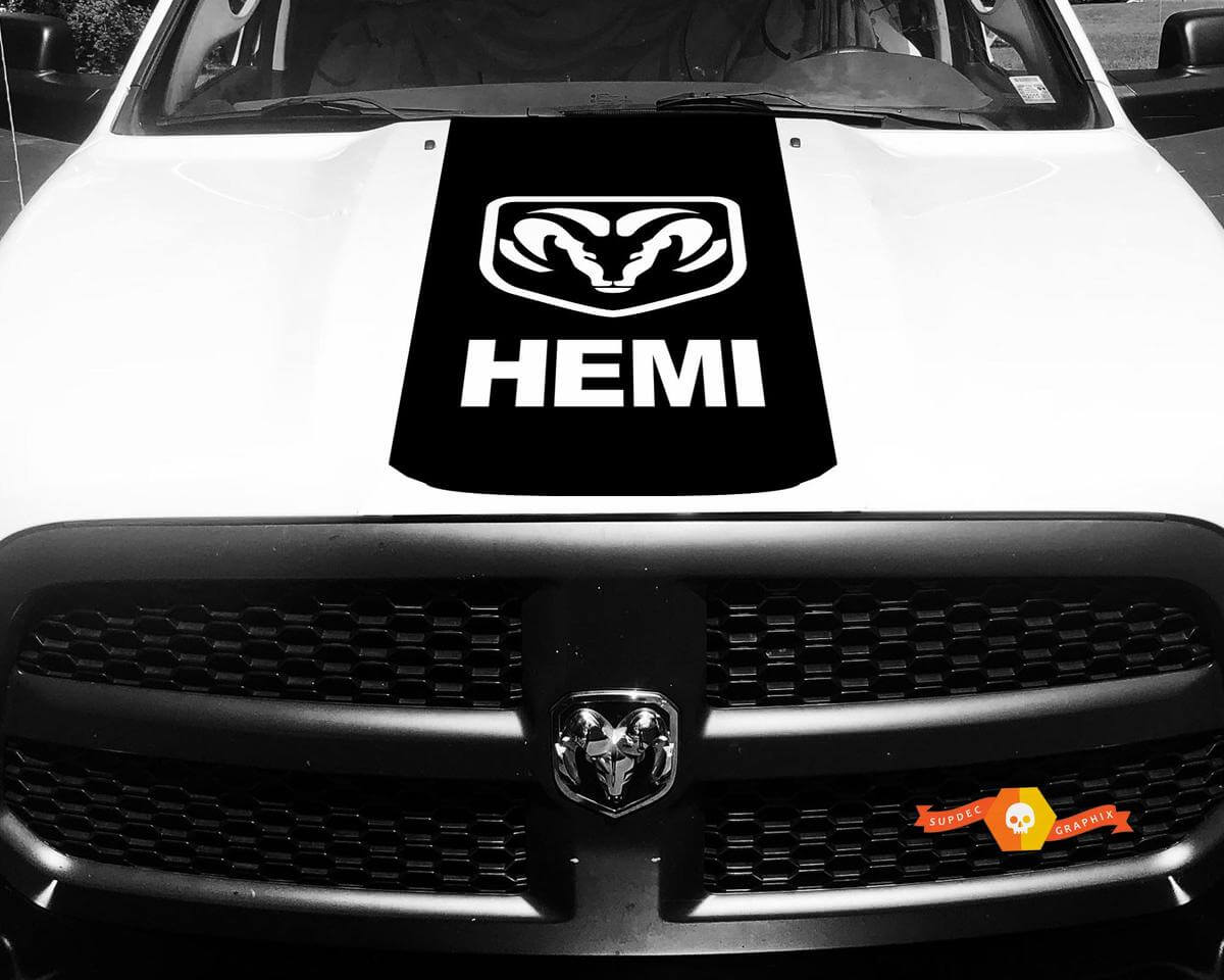 1500 2500 3500 Truck Vinyl Racing Decals Stripe Hemi Ram Dodge Hood Stickers #76

