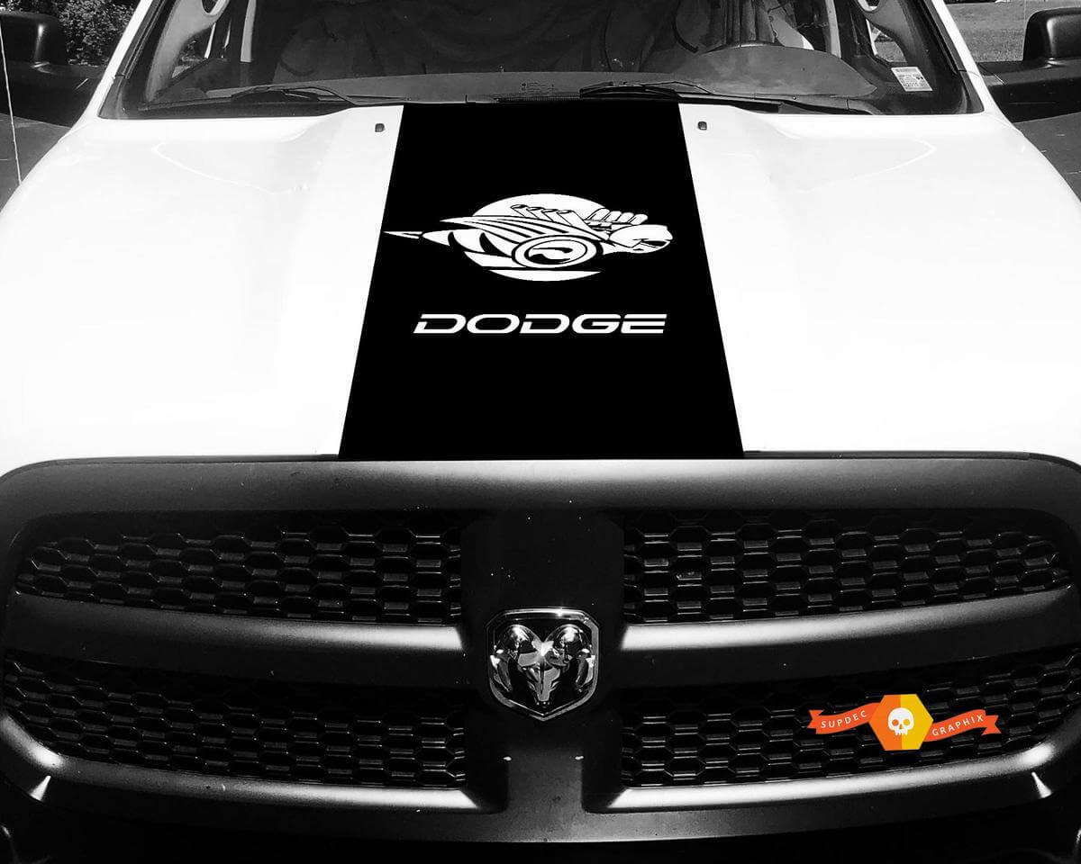 1500 2500 3500 Truck Vinyl Racing Stripe Dodge Ram Bee Hood Decals Stickers #79
