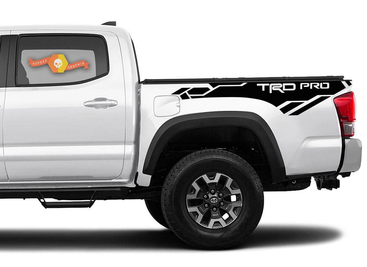 TRD Pro-stijl zijbed vinyl decalset voor Toyota Tacoma 2016-2020