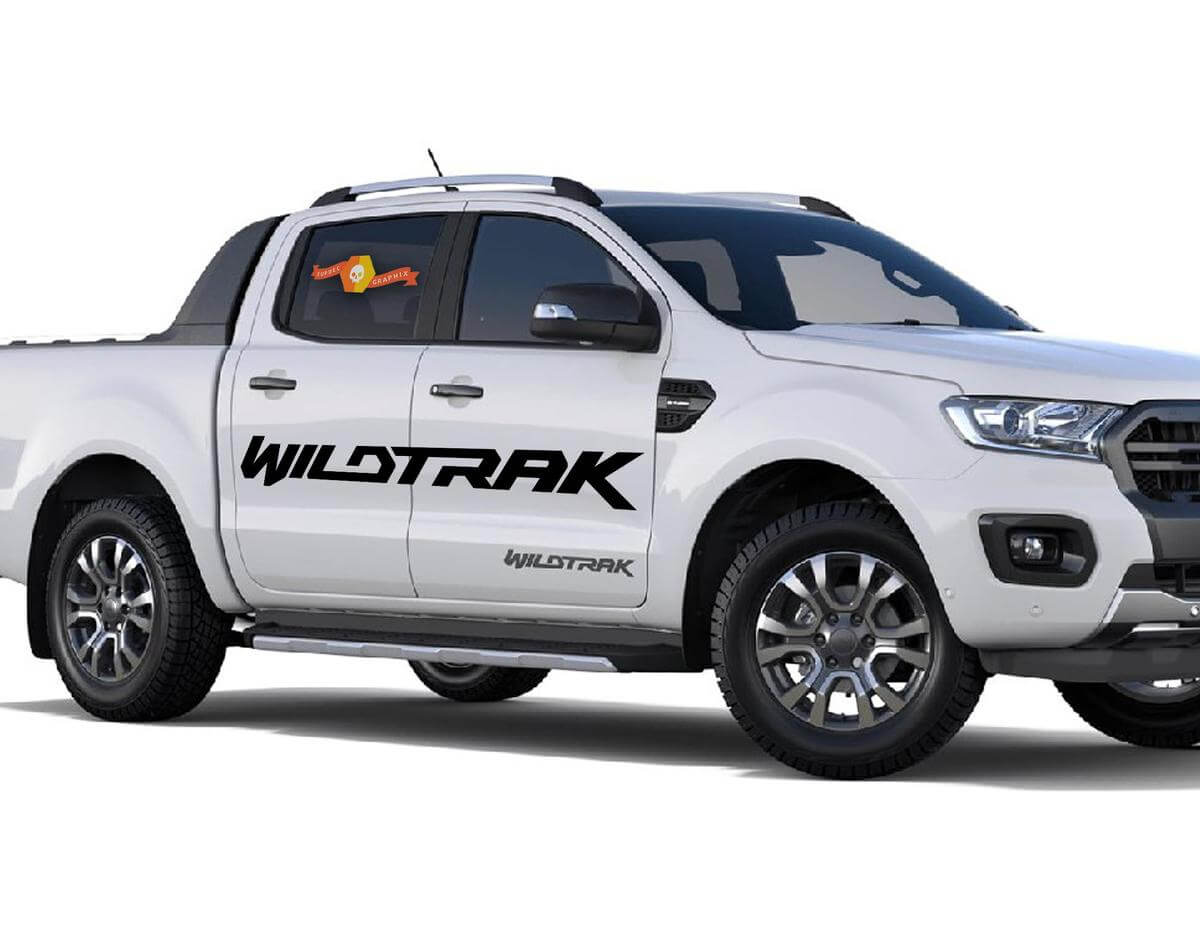 2X 2016-2018 FORD RANGER Wildtrak Vinyl Deuren Sticker Decals Graphics

