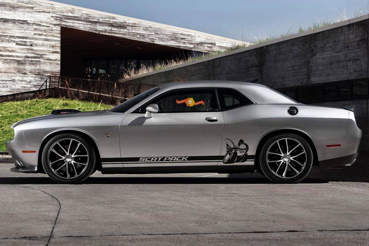 Scat Pack Zijstrips Vinyl Stickers voor Dodge Challenger 2009-2018