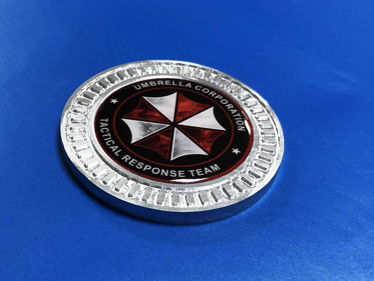 Umbrella Corporation Tactical Response Team Aluminium 3D Badge Embleem voor Jeep Wrangler