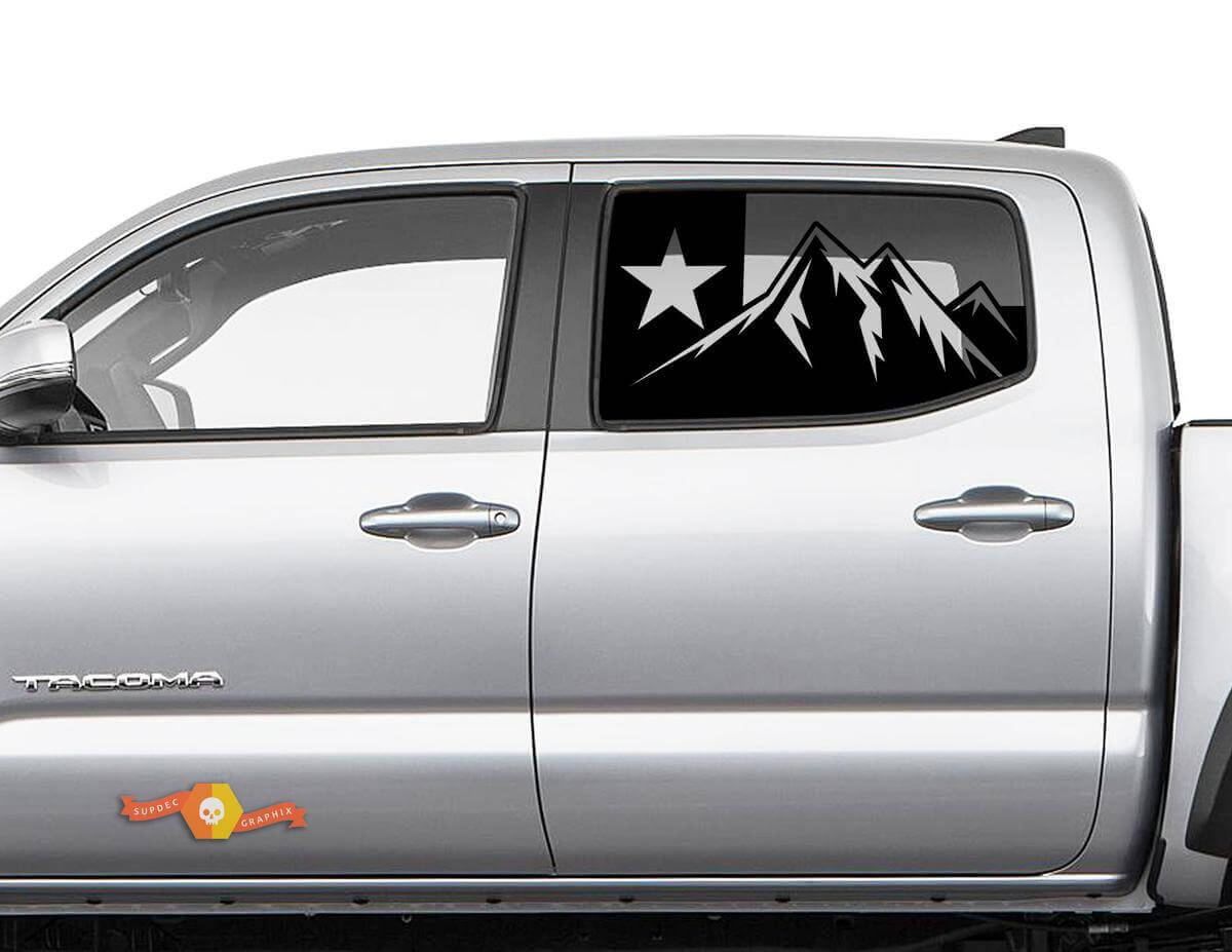 Texas vlag achterruit vinyl sticker decal voor Jeep Toyota Dodge trucks