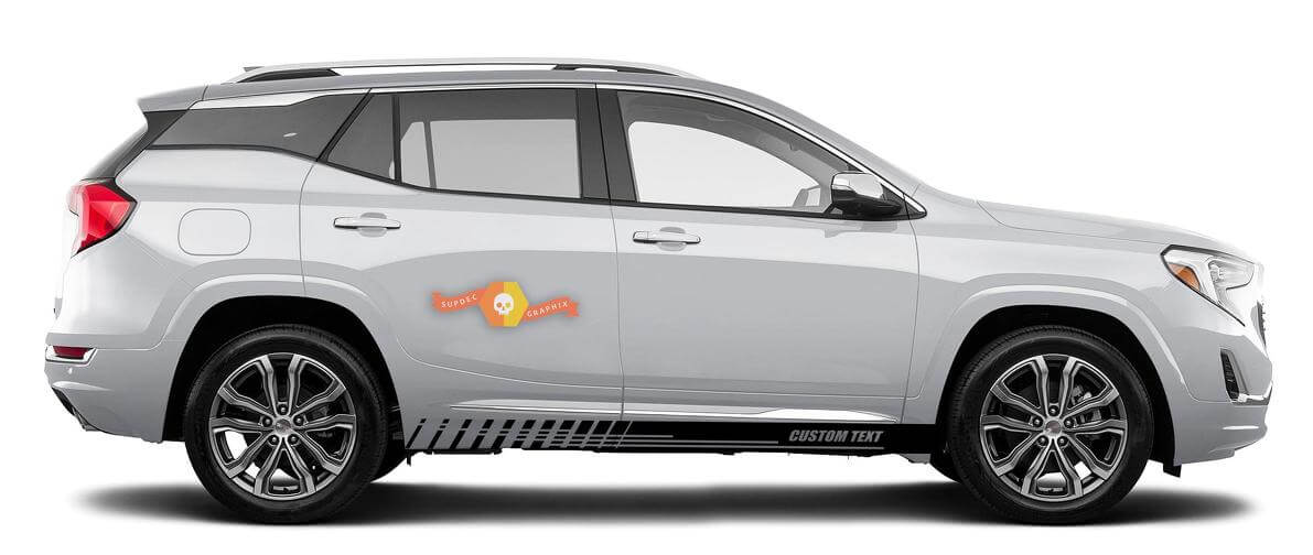 Racing rocker panel strepen vinyl stickers stickers voor GMC Terrain
