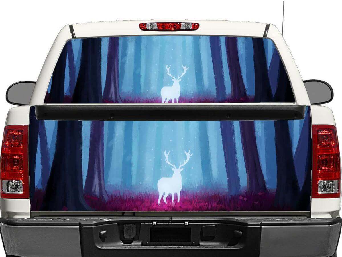 Magic Deer Achterruit- of Achterklep Vinylsticker voor Pick-up Trucks SUV's