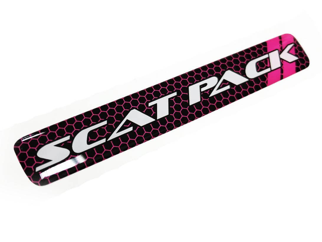Paars Scat Pack Stijl Stuurwiel Bolvormige Decal voor Dodge Challenger Charger