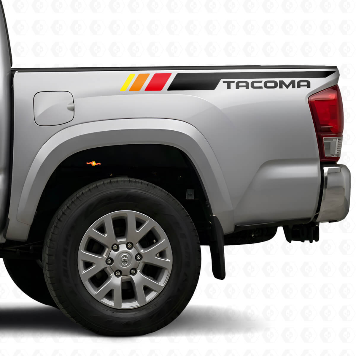 Vintage TRD-stijl zijkantstrip vinyl decals kit voor Toyota Tacoma
