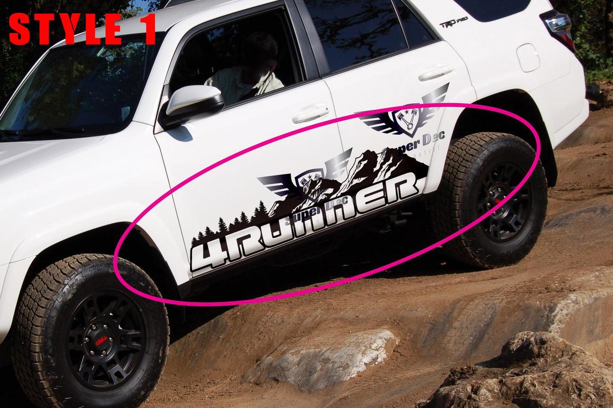 Mountains Landscape Side Vinyl Decal Sticker voor Toyota 4Runner 2009-2024