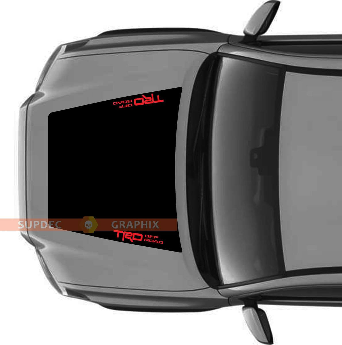 TRD 4x4 PRO Sport Off Road ZONDER LUCHTOPNEMER! Motorkap Vinyl Stickers Decal Voor Toyota Tacoma 2016 - 2021