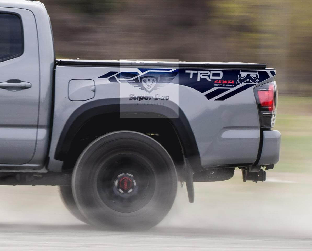 TRD 4x4 Stormtrooper Vinylsticker voor langs de laadbak voor Toyota Tundra 2013-2020