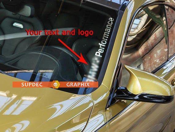 Custom M Performance stijl voorruit vinyl decal voor BMW