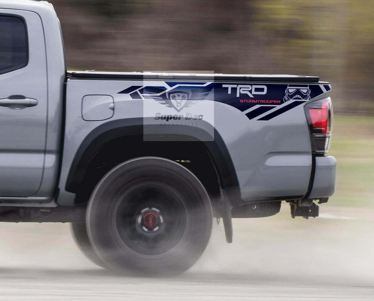TRD Stormtrooper Bedside Vinyl Decal Sticker voor Toyota Tacoma 2013-2020