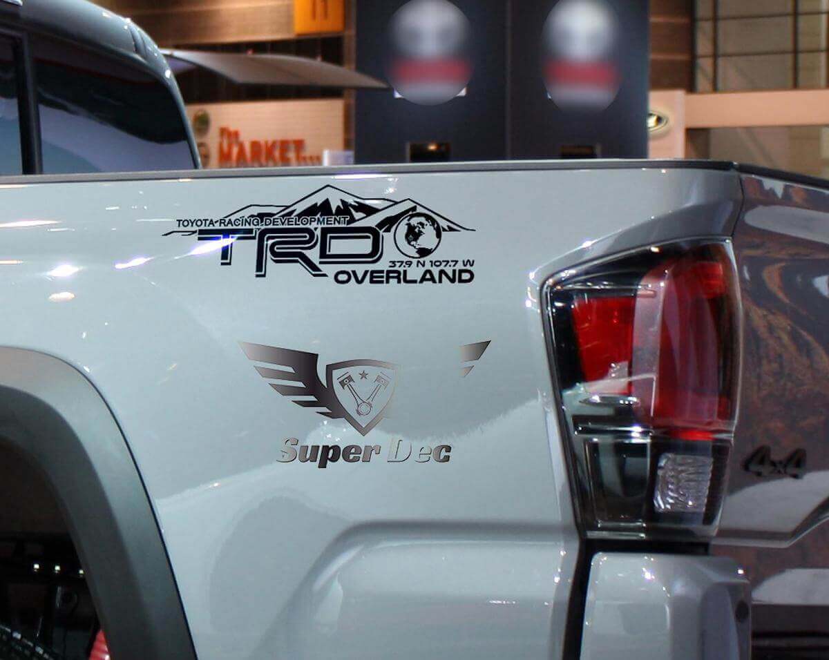 TRD Mountains Style Zijkant Vinyl Sticker voor Toyota Tacoma Tundra FJ Cruiser