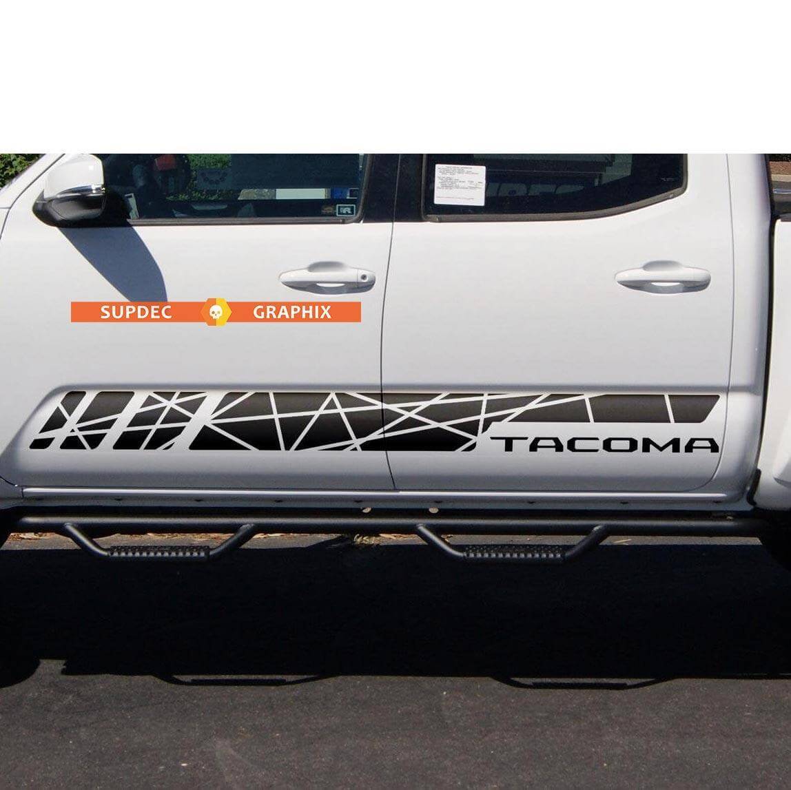 Side Rocker Panel Stripes Vinyl Sticker Sticker geschikt voor Toyota Tacoma TRD Line Style
