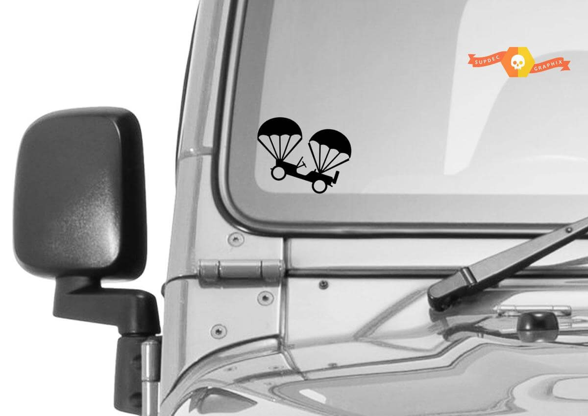 Willys Air Drop Windshield Paasei Decal voor Jeep Wrangler
