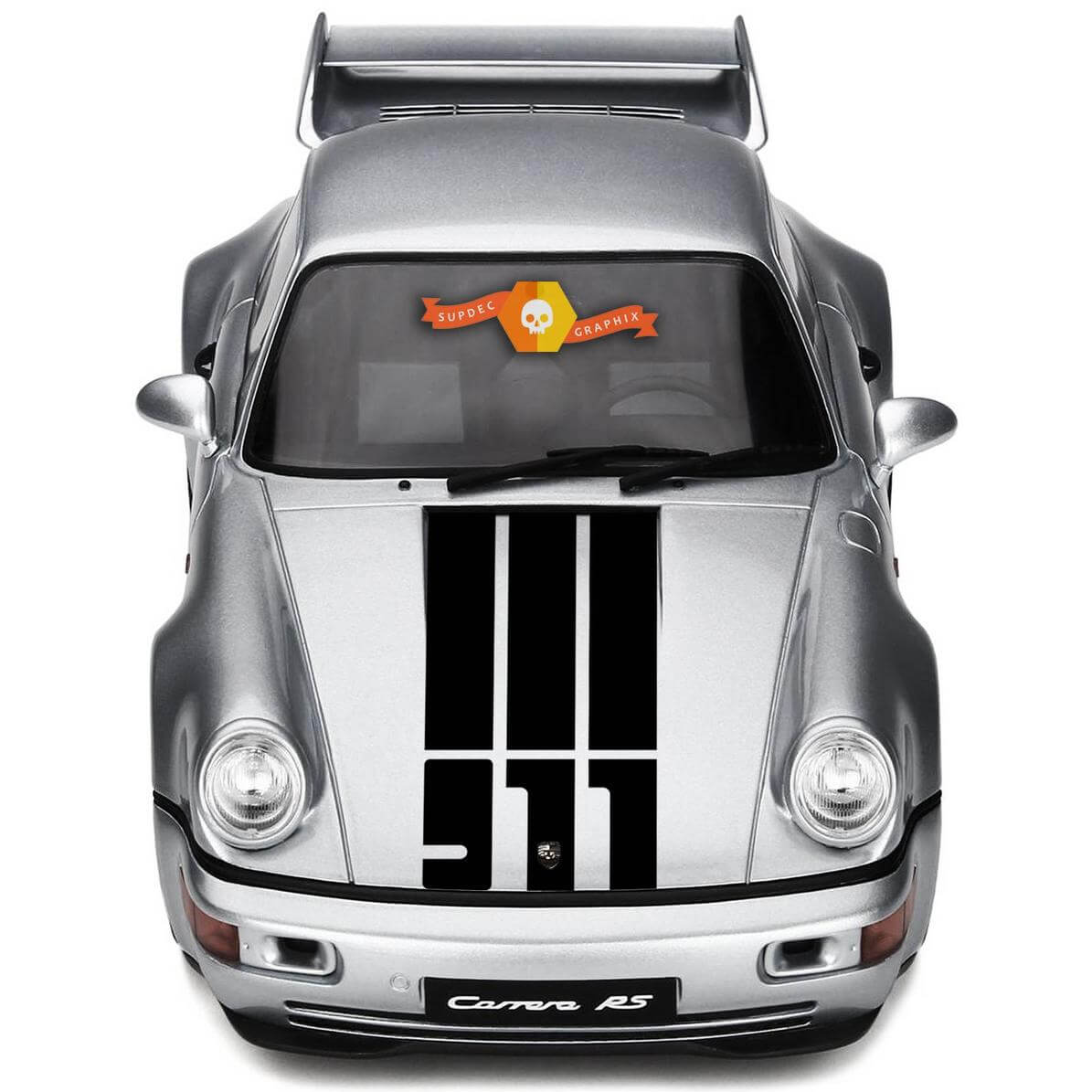 911 Stijl Motorkapstrepen Vinyl Sticker voor Porsche 911