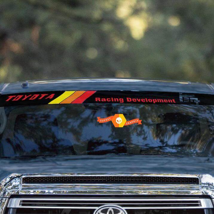 TRD Stijl Vintage Voorruitbanner Vinyl Sticker voor Toyota Trucks