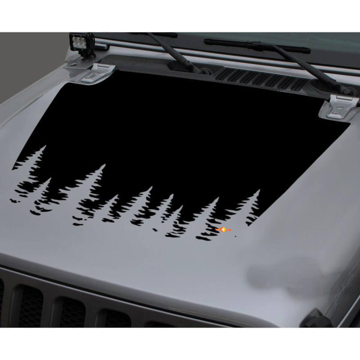 Forest Motorkap Vinyl Sticker voor Jeep Gladiator & Wrangler