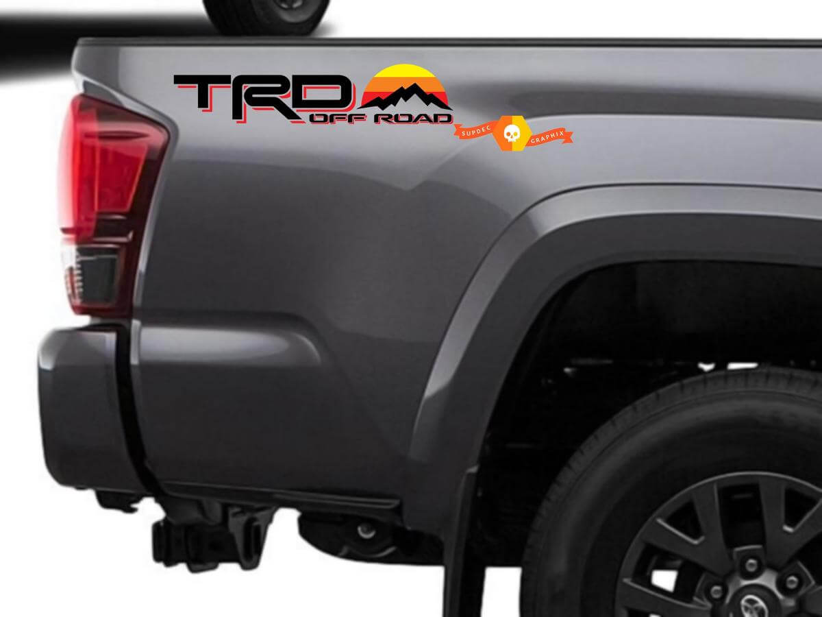 TRD Off Road Vintage Stijl Zij Vinyl Sticker voor Toyota Tacoma Tundra 4Runner
