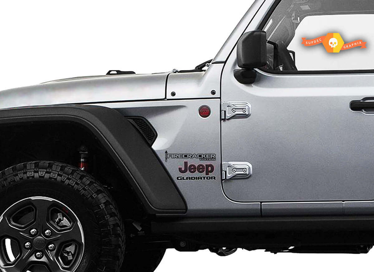 Firecracker Edition Spatbord Vinyl Decal Kit voor Jeep Wrangler & Gladiator