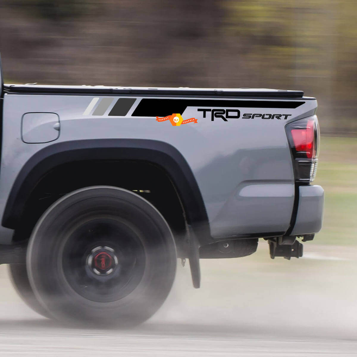 TRD Sportstijl Zijkantstrepen Vinylstickers voor Toyota Tacoma
