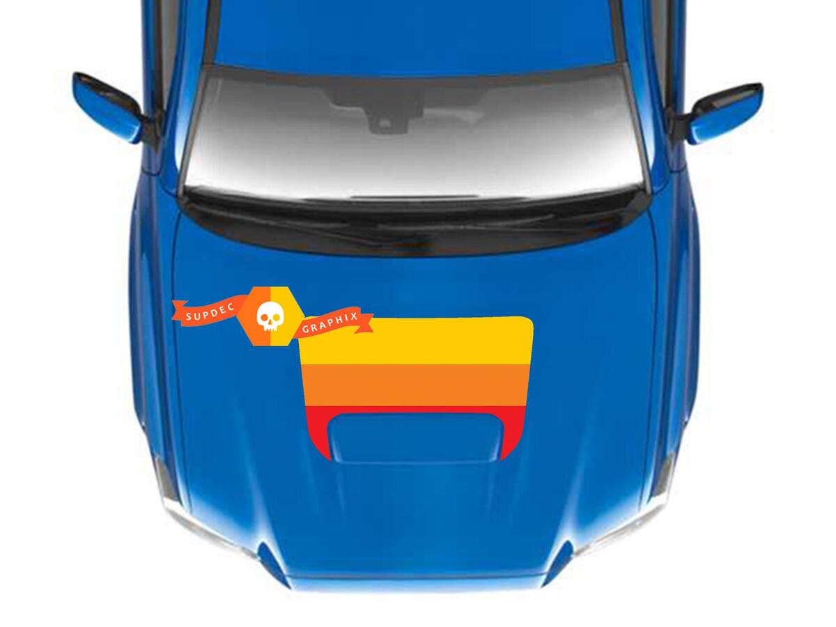 Retrostijl motorkap vinyl decal sticker voor Toyota Tacoma 2016-2020