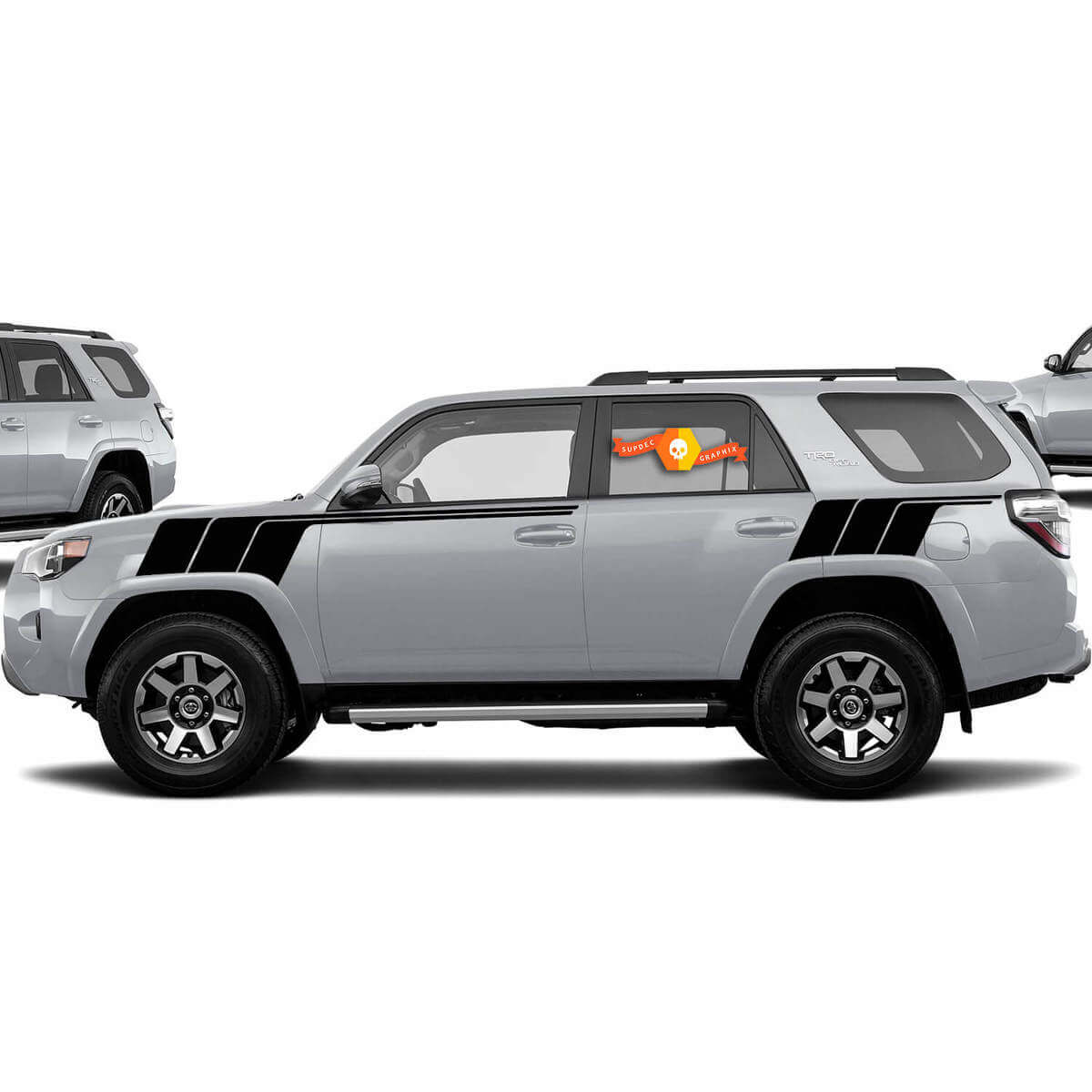 Retro Stijl Strepen Zij Vinyl Decal Sticker voor Toyota 4Runner