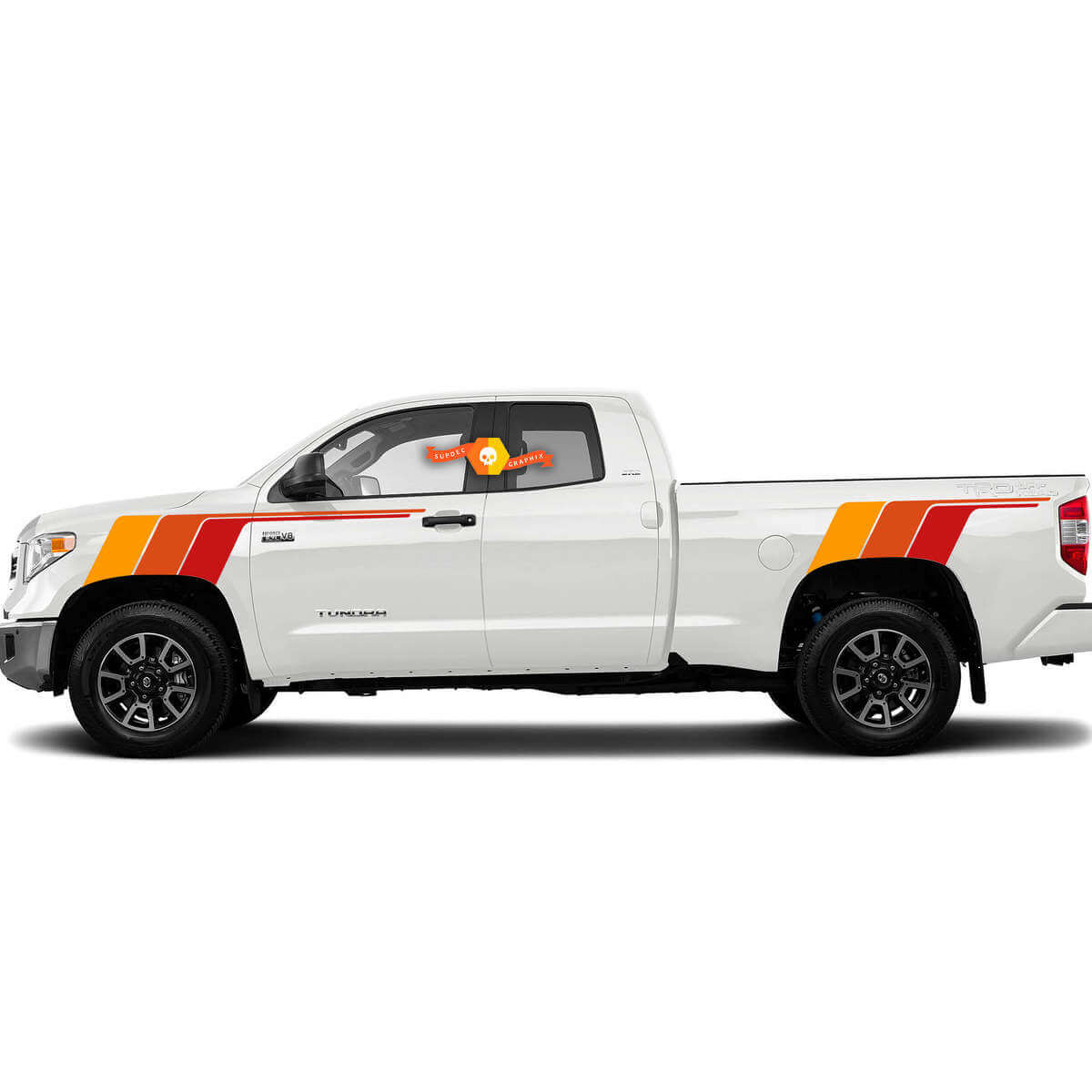 Kit van Toyota Tundra TRD Racing Ivan Stewart retro vintage streepkit Sport 4x4 Off Road PRO stickersticker
