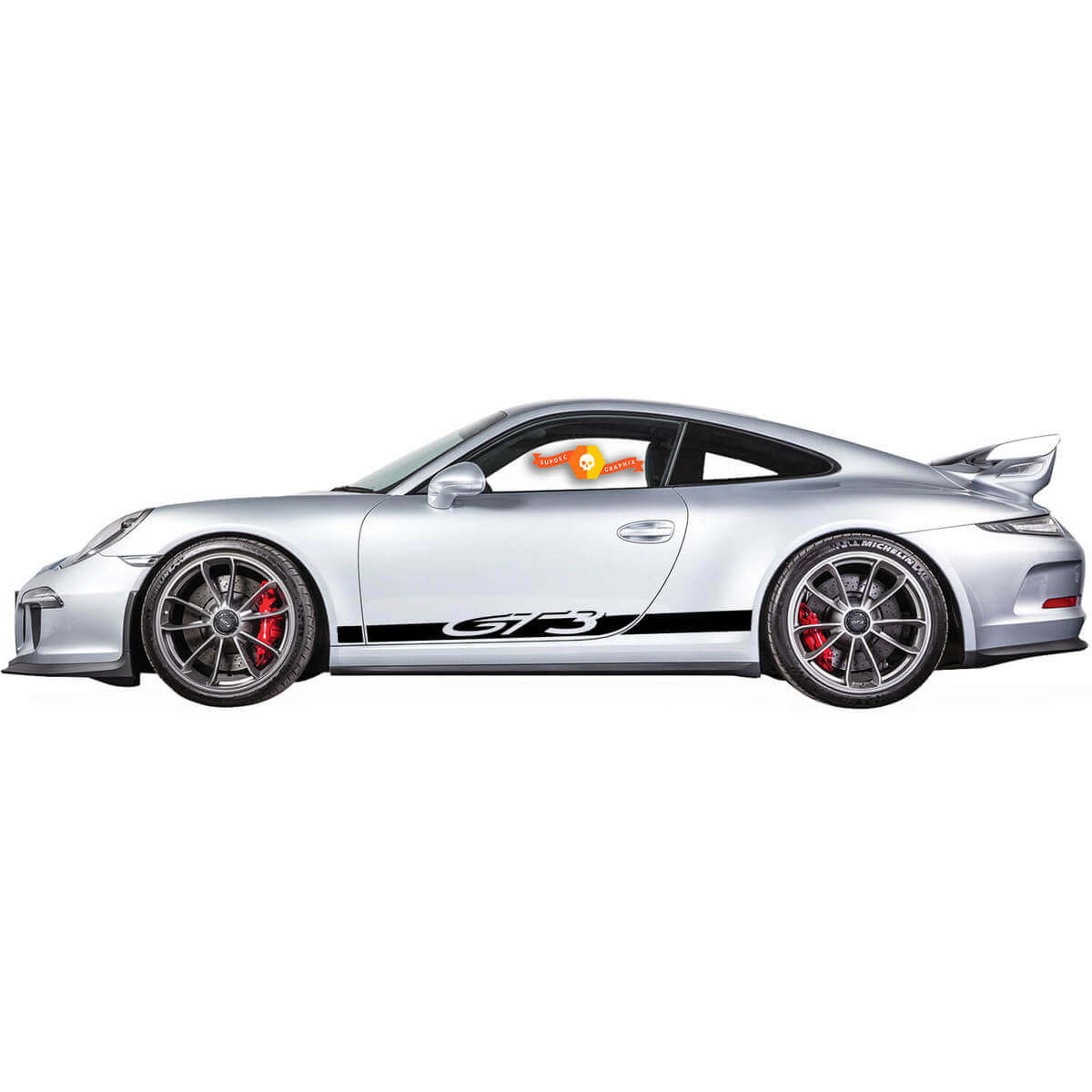 GT3 Lettering Zijstrepen Decal Sticker 2 Voor Porsche 911 GT3