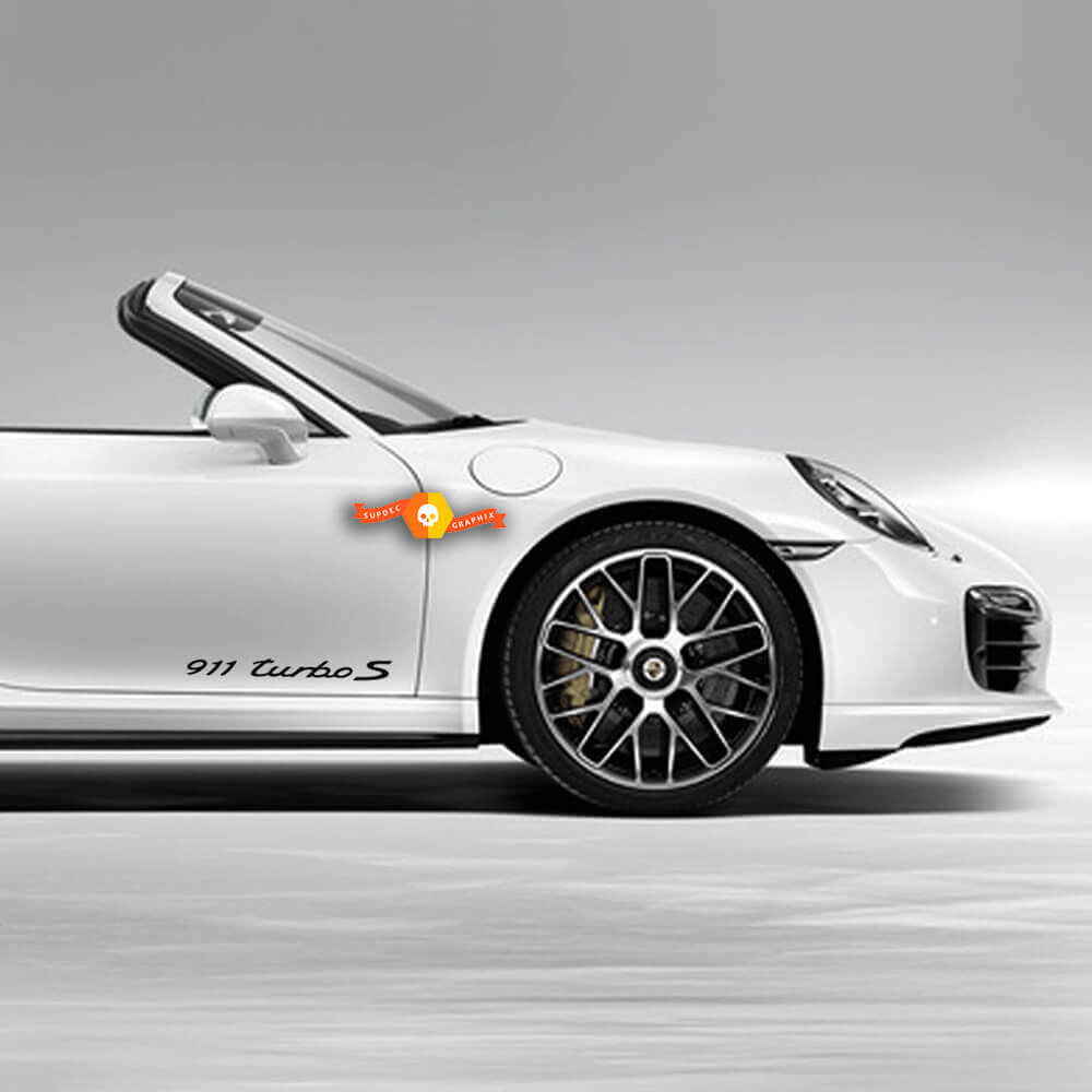 911 Turbo S Script Zij Vinyl Decal Kit voor Porsche 911